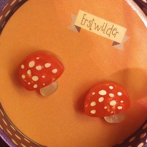 NIB 2020 Twinning Toadstools Erstwilder Stud Earrings